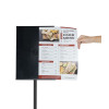 Porta menu A3 - slim - preto