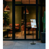 Porta menu A3 - slim - preto
