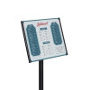 Porta menu A4 - slim - preto