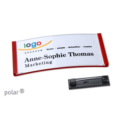 Badge 70x30 - polar - alfinete Badge 70x30 - polar - alfinete