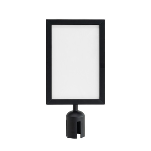 Moldura A4 V - para poste delimitador - preta