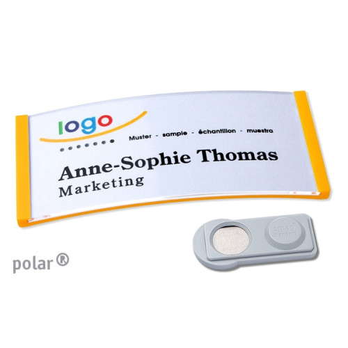 Badge 80x34 - polar - magnético Badge 80x34 - polar - magnético