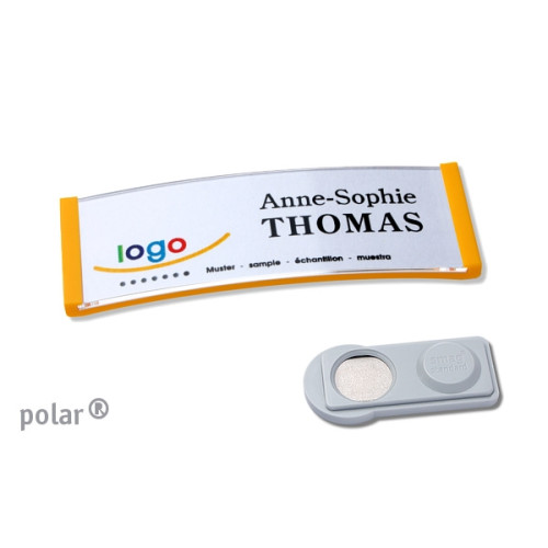 Badge 68x22 - polar - magnético Badge 68x22 - polar - magnético