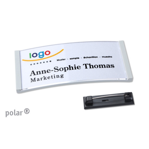 Badge 70x30 - polar - alfinete Badge 70x30 - polar - alfinete