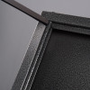 Porta menu 4xA4 - preto martelado