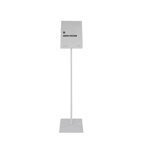 porta menu A4 V - acrílico inclinado