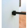Suporte mural preto - fita preta 2m