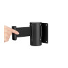 Suporte mural preto - fita preta 2m