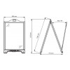 Cavalete Signpro A1 em branco