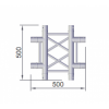 Truss 50 - 4 - peça X 4 vias - 90º