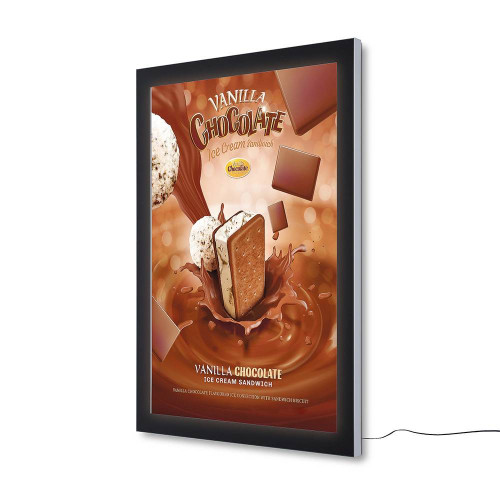 Vitrine para poster B0 para exterior iluminada - premium