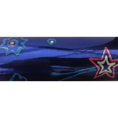 Papel fantasia - 70x300 - Azul estrelas