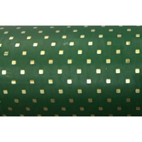 Papel de Embrulho 70x300 - Verde pontos