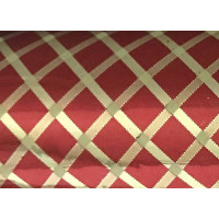 Papel de Embrulho 70x300 - Vermelho quadrados