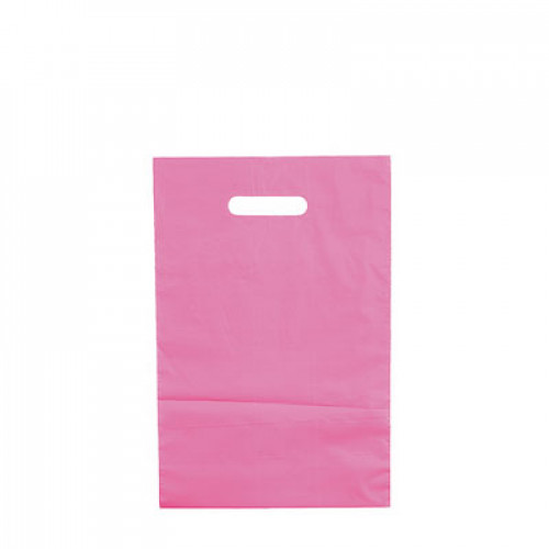 Saco plastico 28x18 - Rosa - 100 un